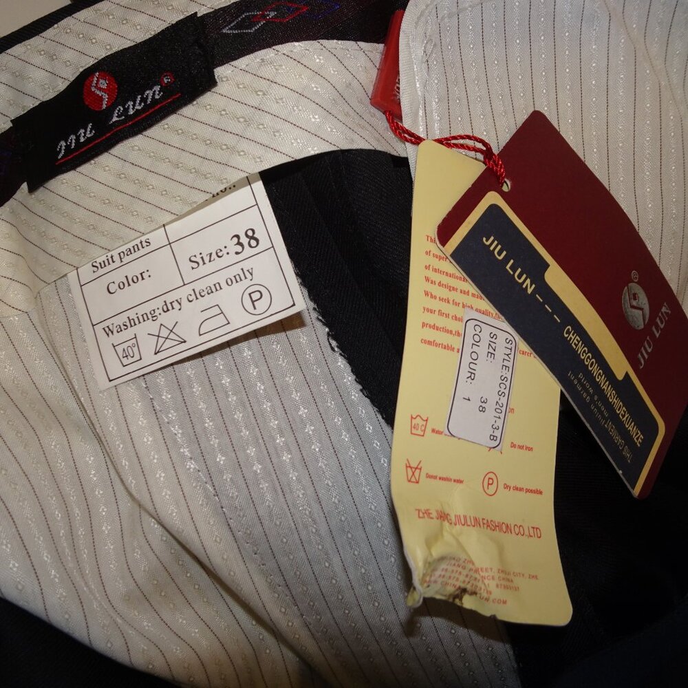 Black JiuLun Suit Pants - Picture 6 of 6